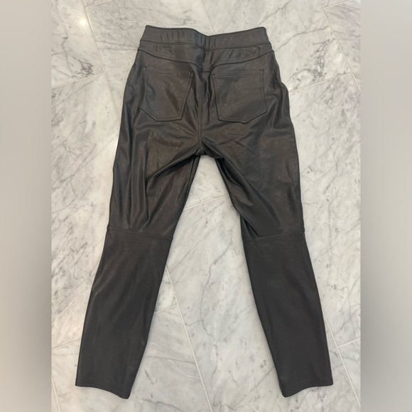 Spanx Leather-Like Ankle Skinny Pants, Black, Sz Small Petite - Picture 3 of 4